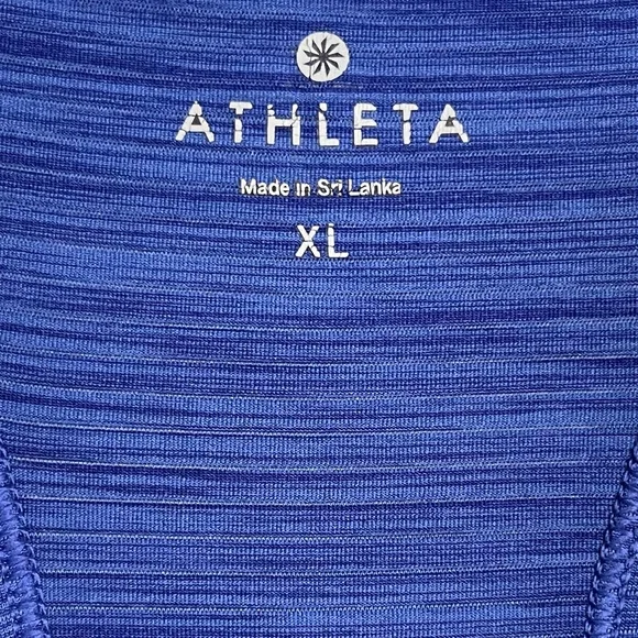 Athleta Fitted Racerback Tank XL Blue - Picture 2 of 3